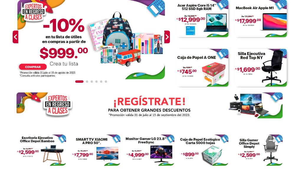 Regreso a clases Office Depot 2023: Estas son las mejores ofertas