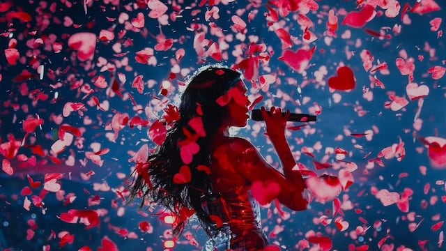 Dua Lipa en su concierto en México