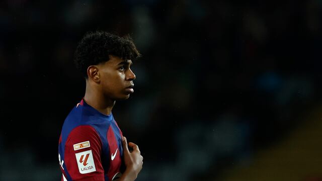 Lamine Yamal con el Barcelona