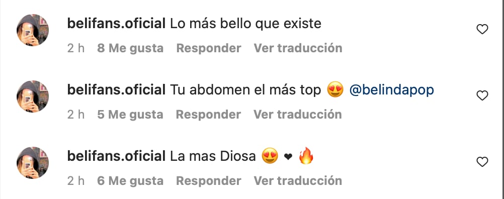 Belinda amanece con abdomen plano y ya le piden la receta (FOTOS)