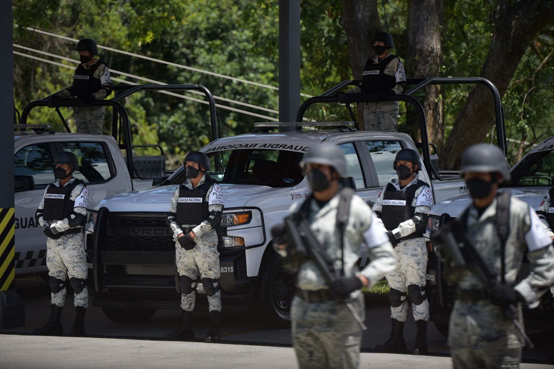 Elementos de la Guardia Nacional
