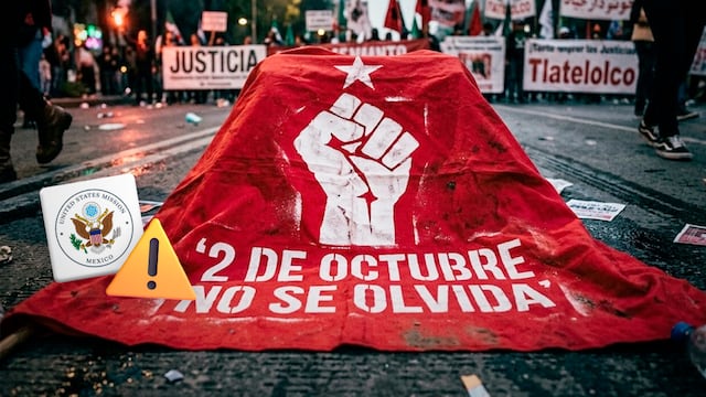 Embajada de Estados Unidos alerta por marchas del 2 de octubre en CDMX