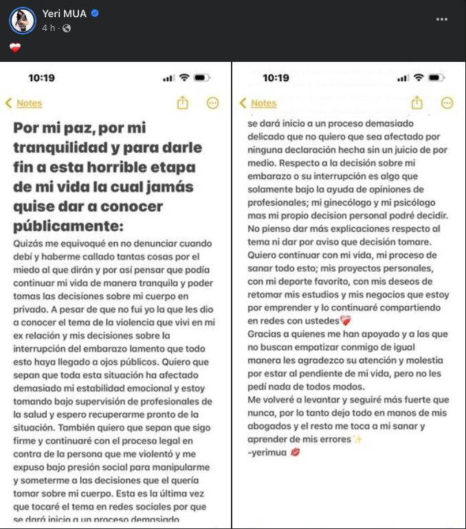 Yeri Mua asegura que quiere denunciar a Naim Darrechi