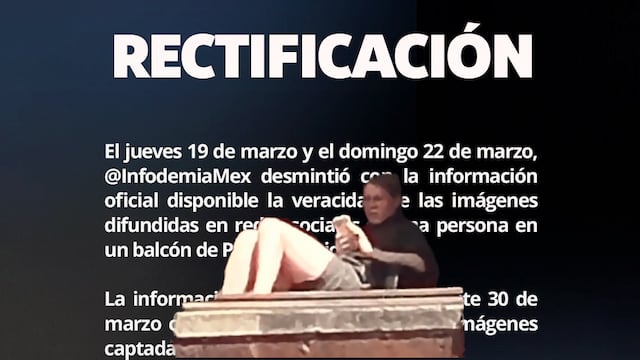 Infodemia admite vergonzoso error por video de mujer asoleándose en Palacio Nacional