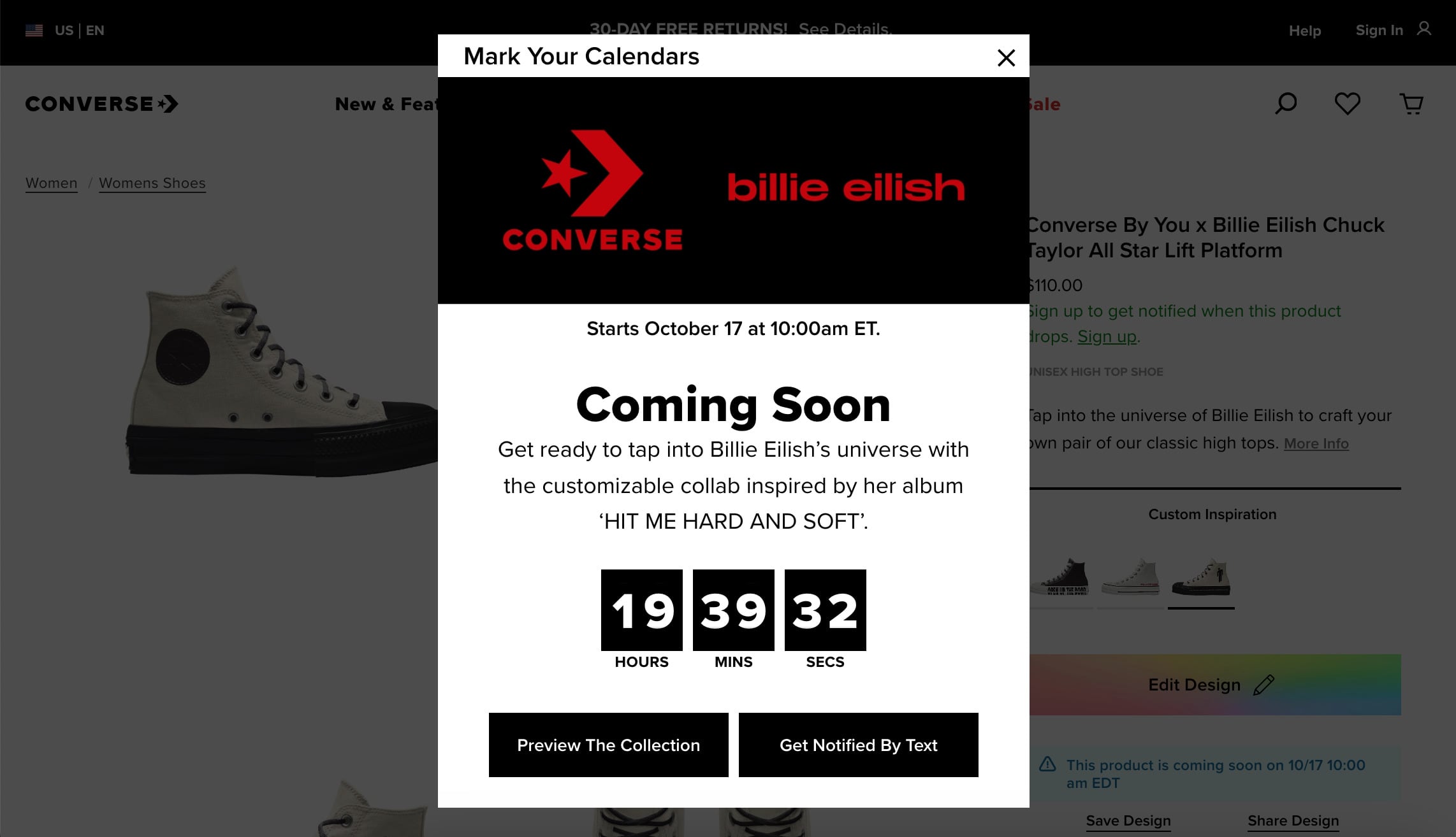 La nueva colección de Converse de Billie Eilish