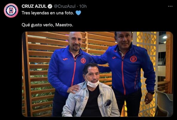 Cruz Azul presumió a sus tres leyendas