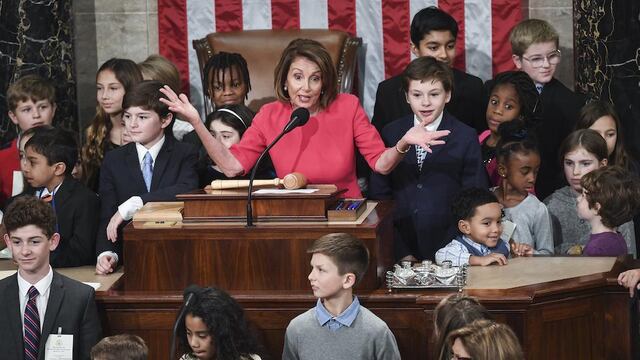 Nancy Pelosi, presidenta de la Cámara de Representantes