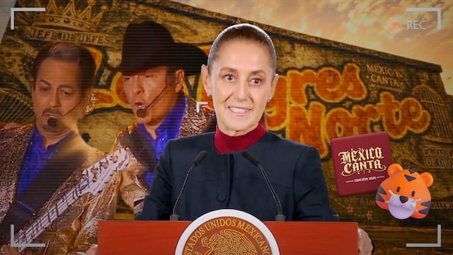 Claudia Sheinbaum anuncia a Los Tigres del Norte para la semifinal de México Canta 2026.