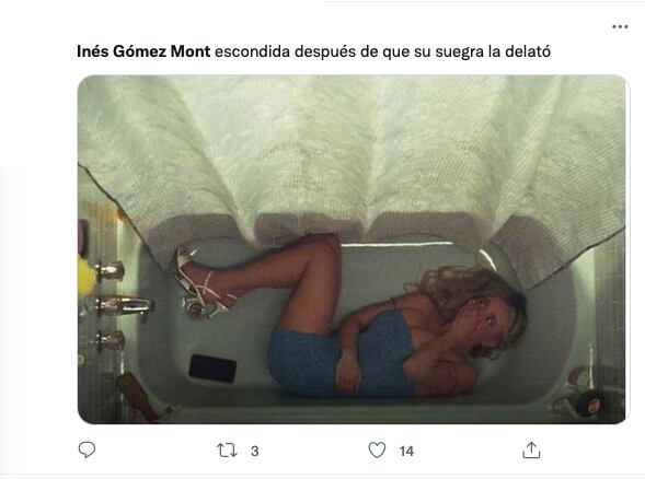 Meme sobre Inés Gómez Mont en CDMX.