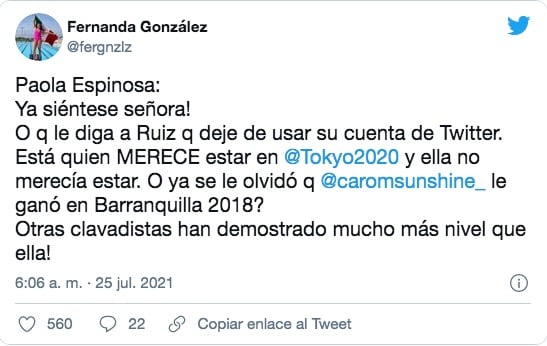 Fernanda González responde a Paola Espinosa