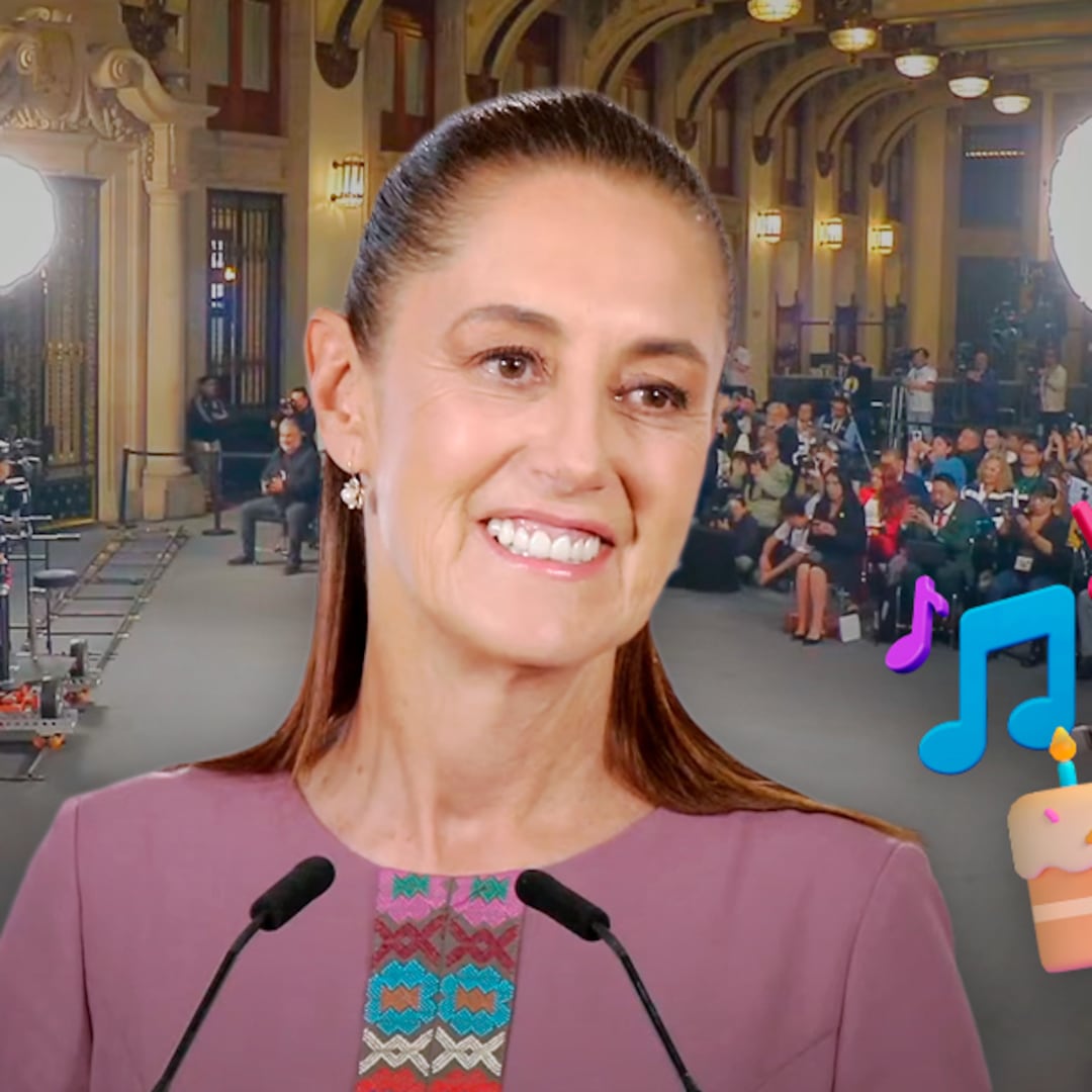 Así celebraron a Claudia Sheinbaum en Palacio Nacional con “Las Mañanitas”