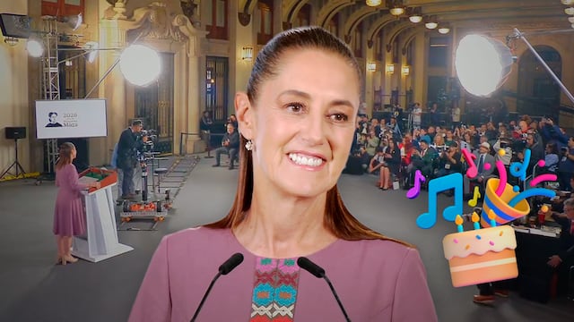 Claudia Sheinbaum fue sorprendida con “Las Mañanitas” en Palacio Nacional