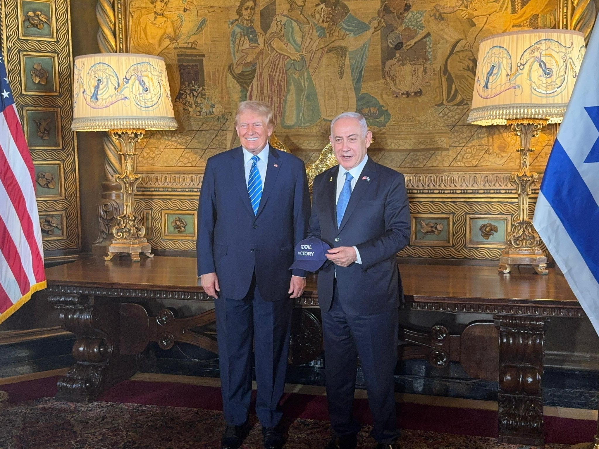 Donald Trump y Benjamín Netanyahu, primer ministro de Israel