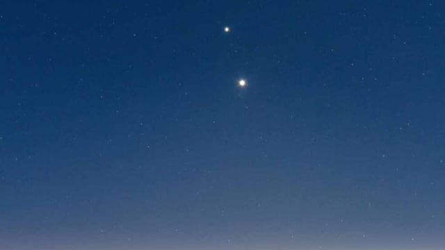 Conjunción de Venus y Júpiter