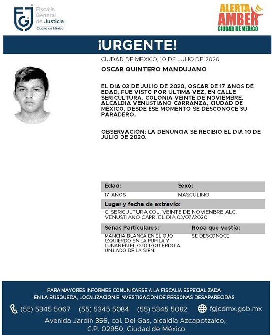 Ficha de búsqueda de Óscar.