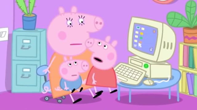 Peppa Pig por el Día de la Computadora Macintosh