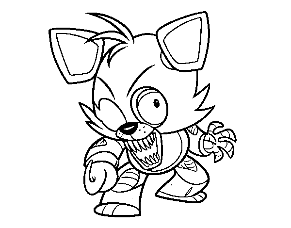 Dibujos de Foxy de Five Nights at Freddy’s para colorear e imprimir