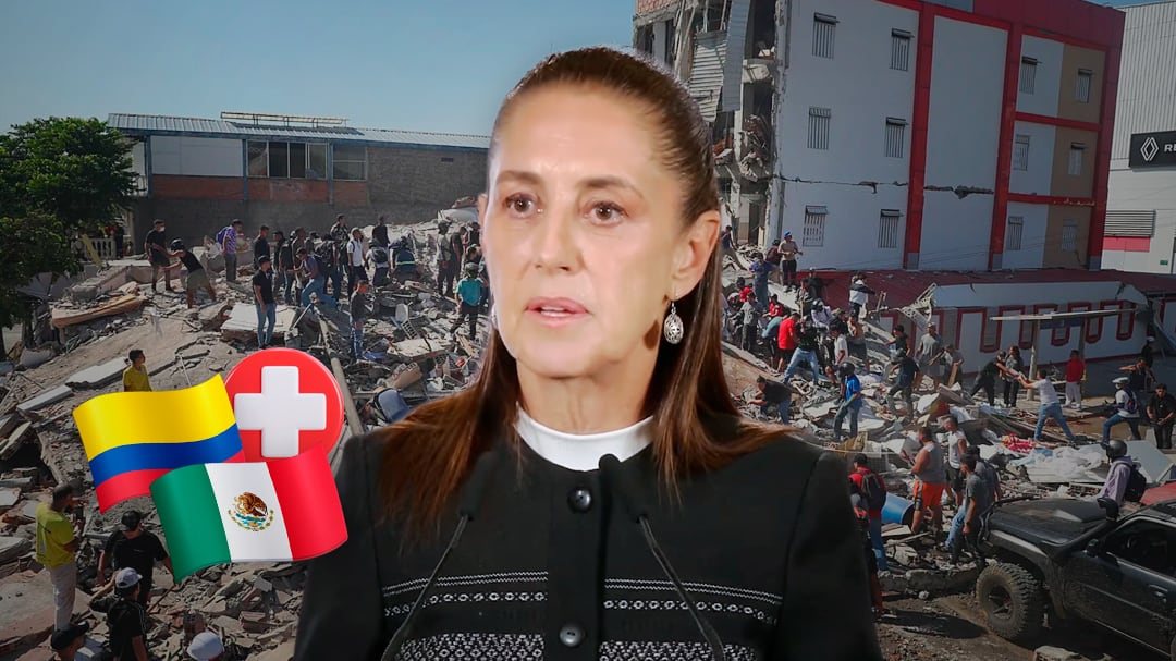 Sheinbaum confirma ayuda de México a Colombia tras devastador terremoto