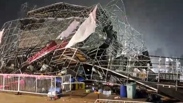 Fiesta Bresh: Se desplomó el escenario de la celebración en Buenos Aires