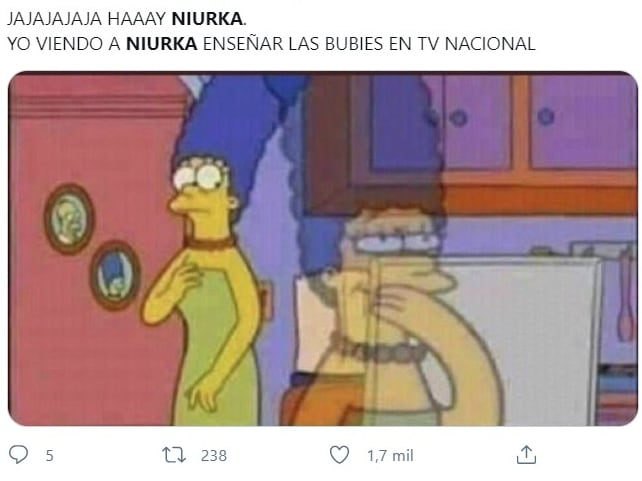 Tuit sobre el topless de Niurka