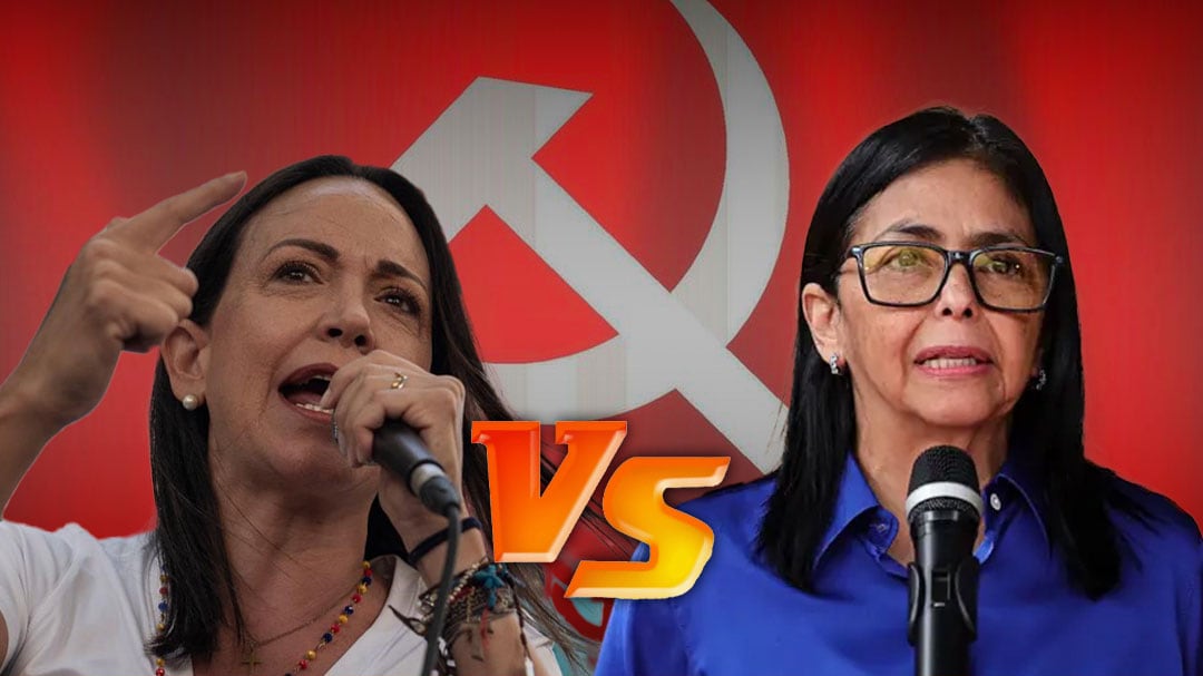 María Corina Machado acusa a Delcy Rodríguez de “comunista”