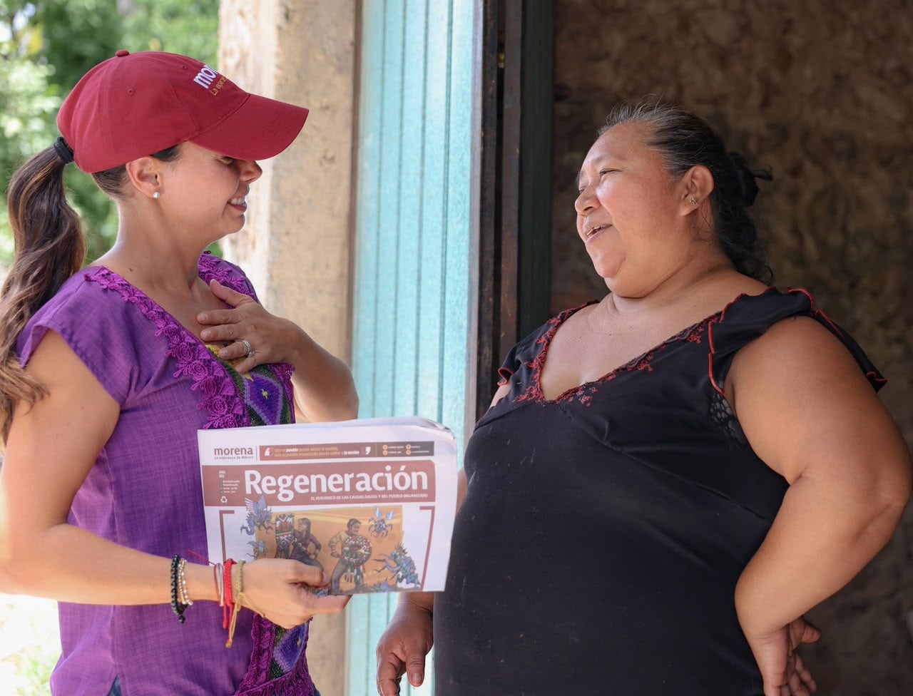 Ana Paty Peralta recorre Tihosuco y Felipe Carrillo Puerto.
