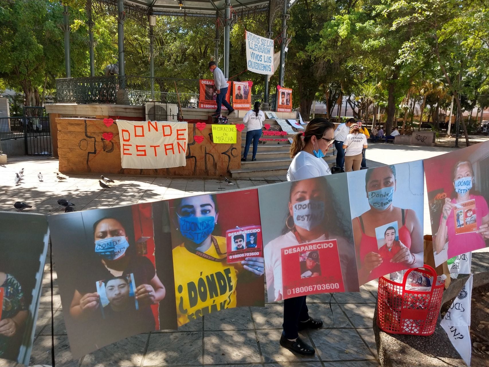 Protesta por desaparecidos.