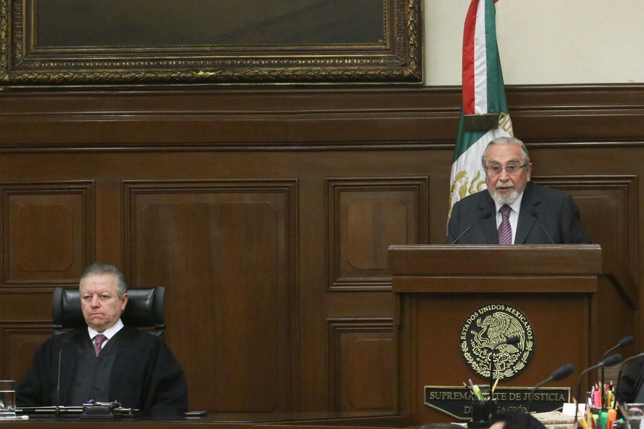 Bernardo Bátiz durante su comparecencia en la SCJN
