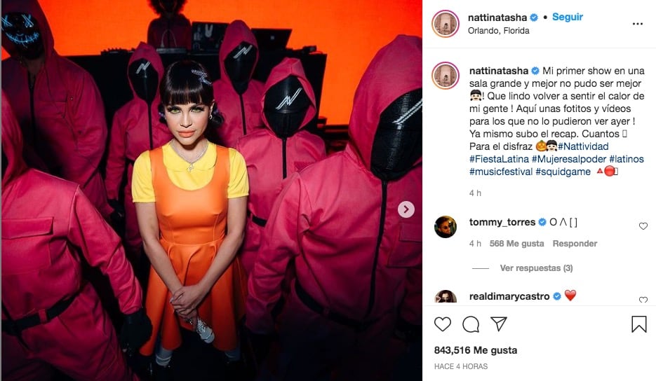Natti Natasha y El Juego del Calamar