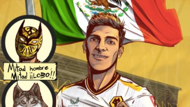 Los Wolves pintaron a Raúl Jiménez como un "héroe nacional"