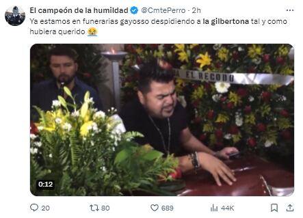 Memes despidiendo a La Gilbertona recordando su peculiar sentido del humor
