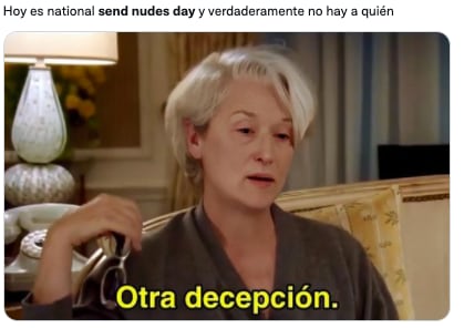 Día internacional de mandar nudes memes