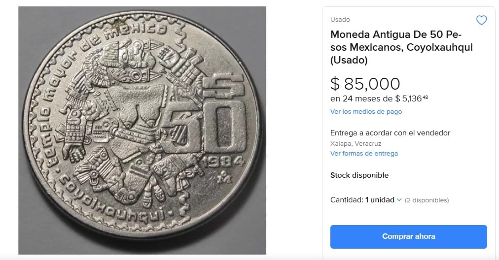 ¿Cuánto cuestan tus monedas antiguas de 50 pesos? La inteligencia artificial responde