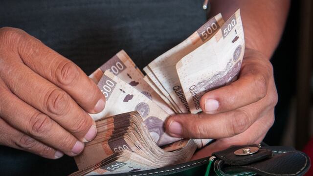 Dinero. Detenido con 500 mil pesos.
