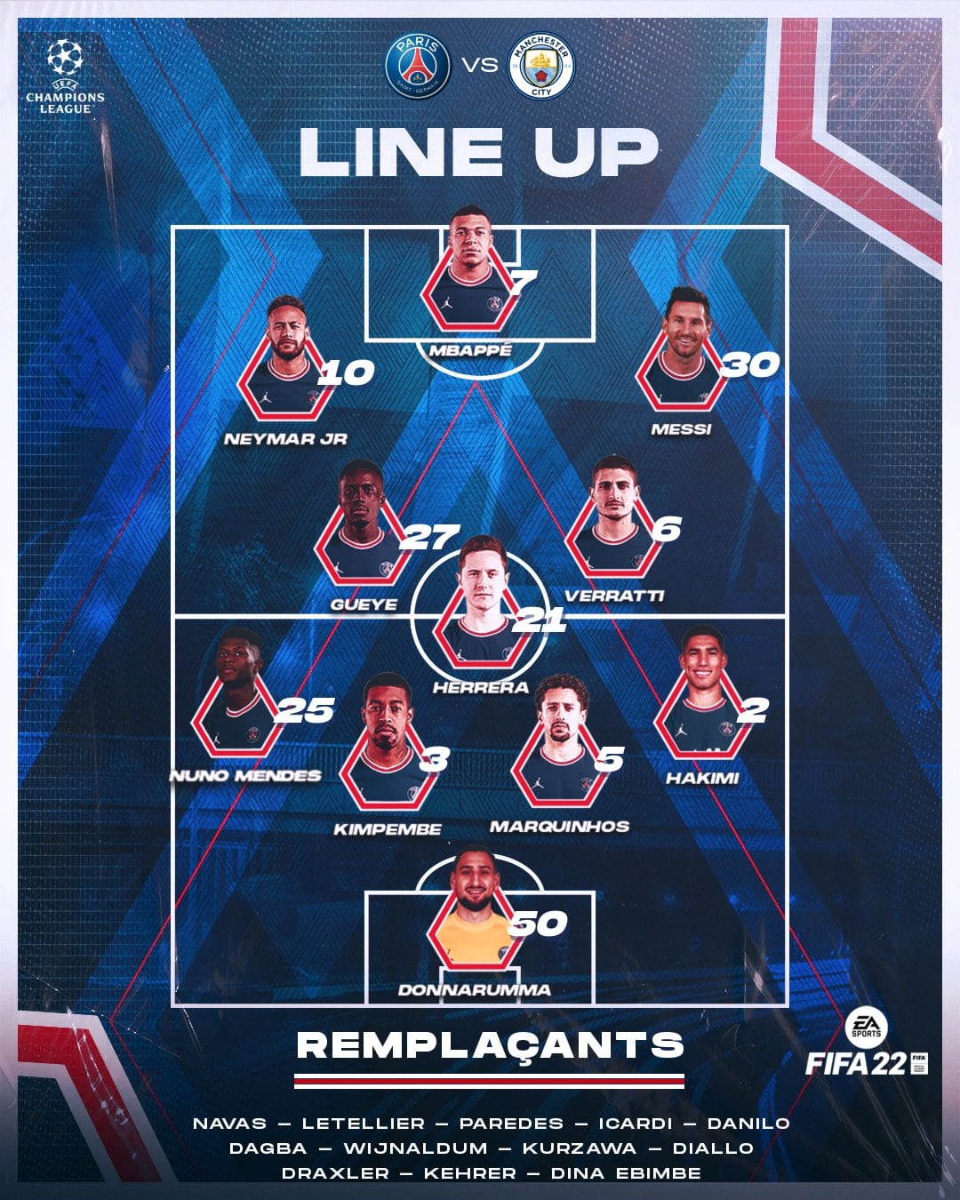 Alineación PSG
