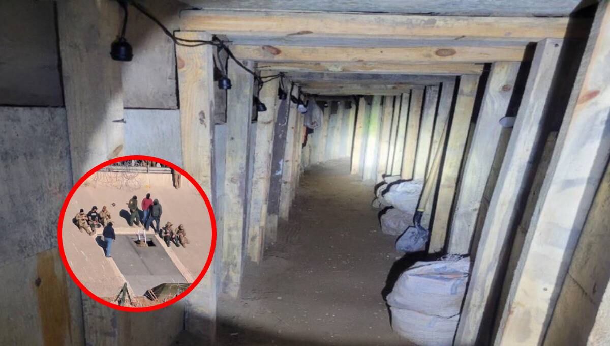 Túnel que conecta Ciudad Juárez con Estados Unidos