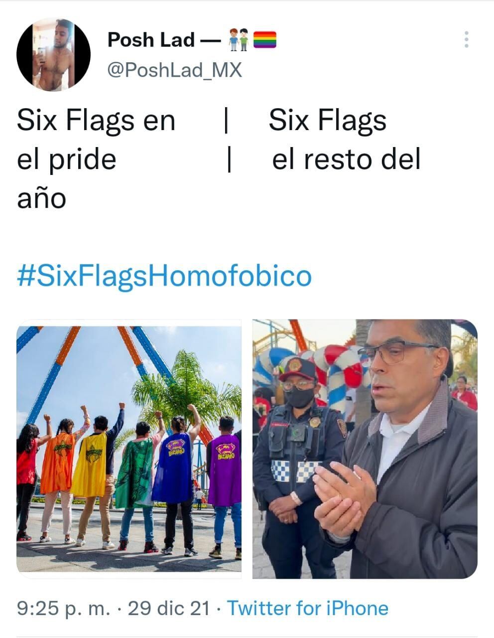 Publicación de Twitter
