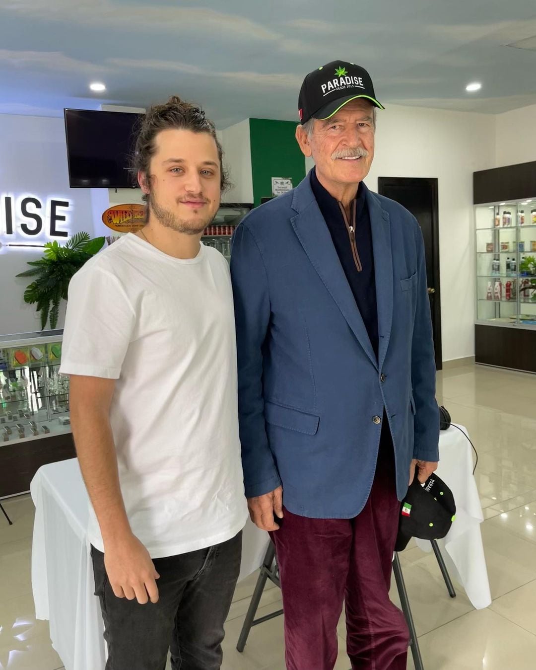 Roberto Martínez y Vicente Fox