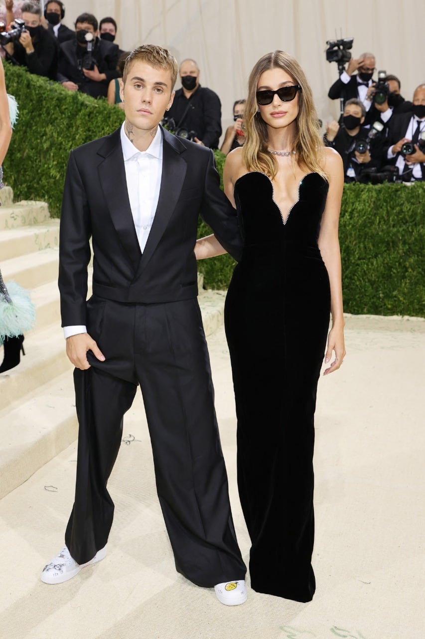 Justin Bieber y Hailey Bieber llegaron juntos al 'Met Gala 2021'