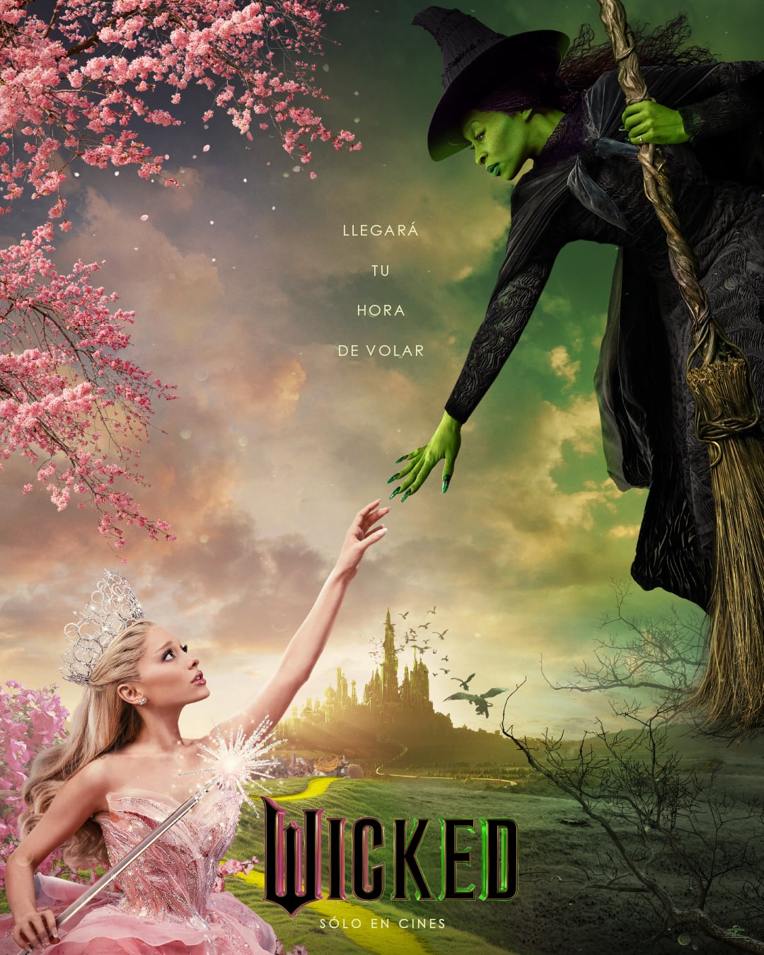 Póster de Wicked con Ariana Grande y Cynthia Erivo