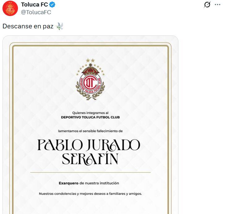 Luto en el futbol: muere exportero del Toluca a los 22 años.