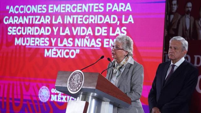 Olga Sánchez Cordero y Andrés Manuel López Obrador