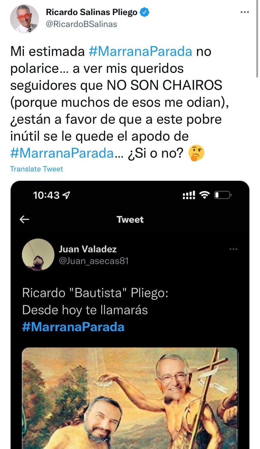 Tuit, Ricardo Salinas Pliego