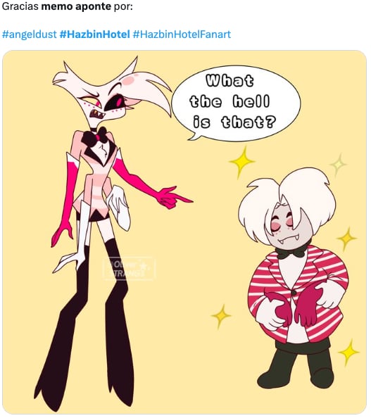 Memo Aponte hizo cosplay de Hazbin Hotel