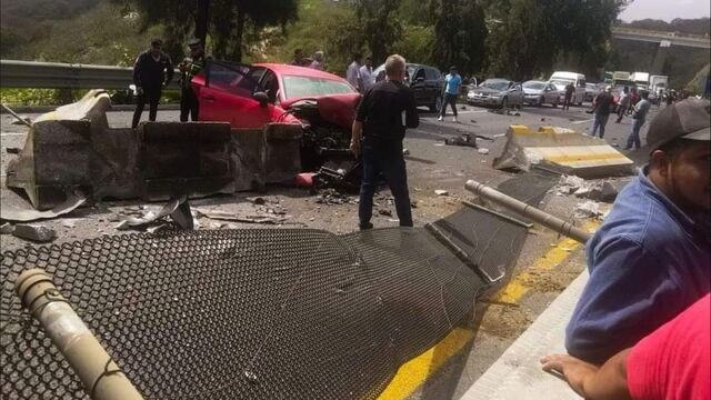 Choque en la autopista Chamapa-Lechería