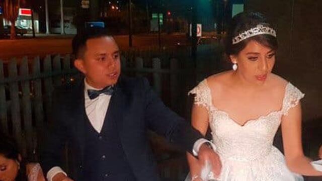 Recién casados reparten parte de su banquete en Hospital