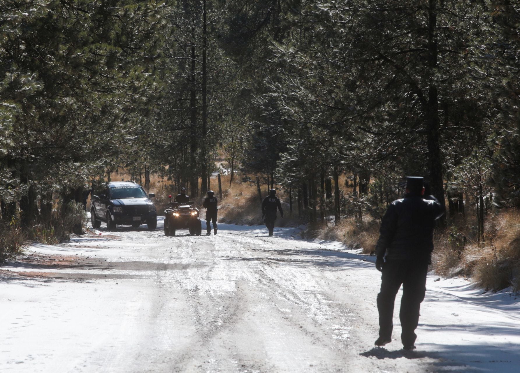 Seguridad en Nevado de Toluca en enero de 2020.