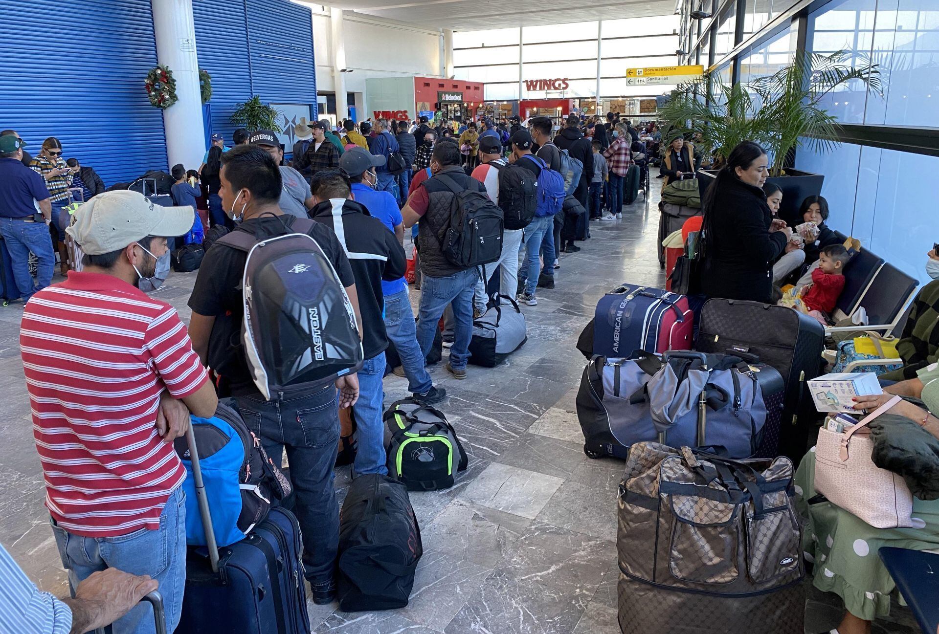 Vuelos cancelados en el Aeropuerto Internacional de Tijuana