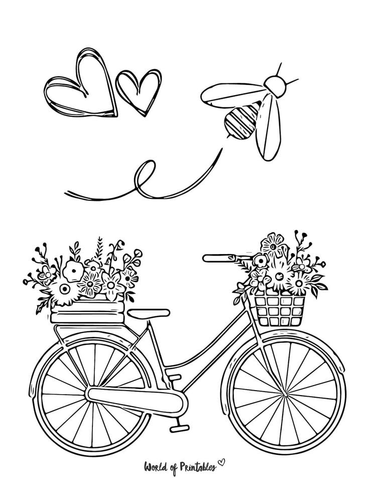 Dibujos por Día Mundial de la Bicicleta