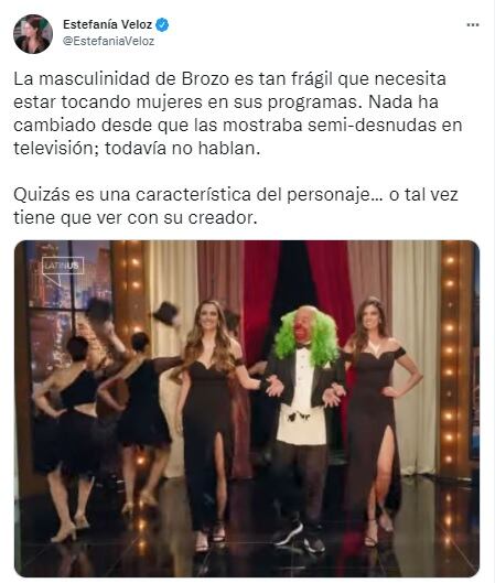 Tuit de Estefanía Veloz